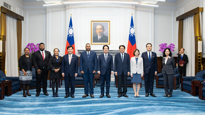President Lai receives credentials from new Palau Ambassador Gaafar J. Uherbelau