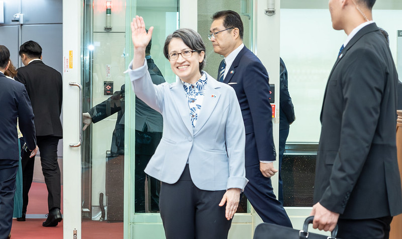 Vice President Hsiao delivers remarks before departing for Palau