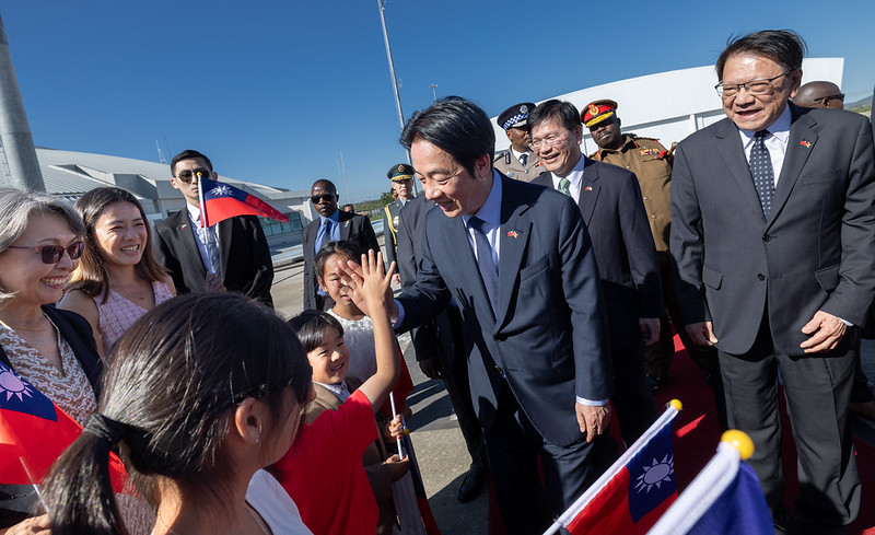 President Lai arrives in Kingdom of Eswatini for state visit.
