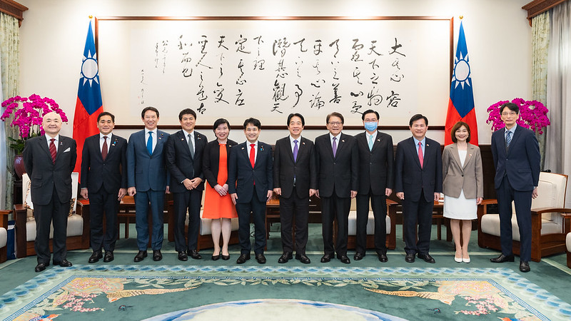 President Lai meets delegations led by Representative Suzuki Keisuke and Councillor Takinami Hirofumi of Japanese Diet