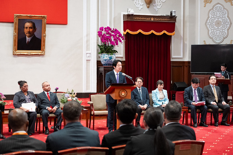 President Lai meets World Alliance for Disaster Management delegation leaders