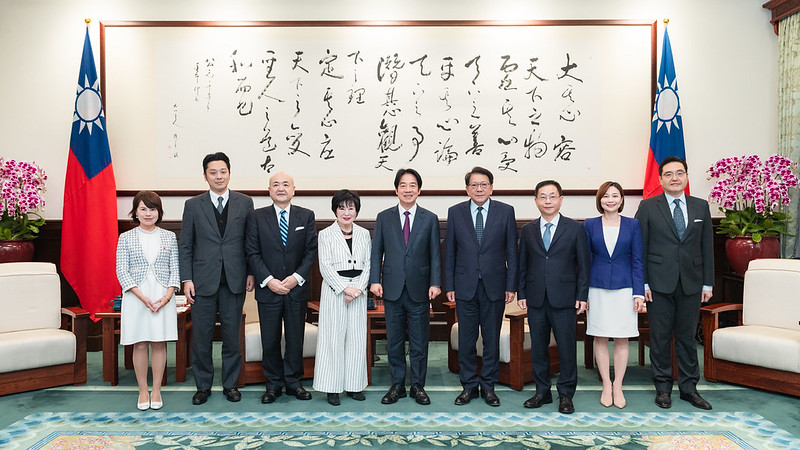 President Lai meets former Japanese House of Councillors President Santo Akiko