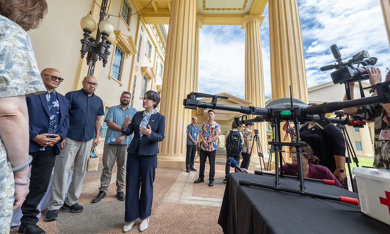 Vice President Hsiao calls on President Surangel S. Whipps, Jr., visits Palau National Congress, and attends drone donation ceremony
 