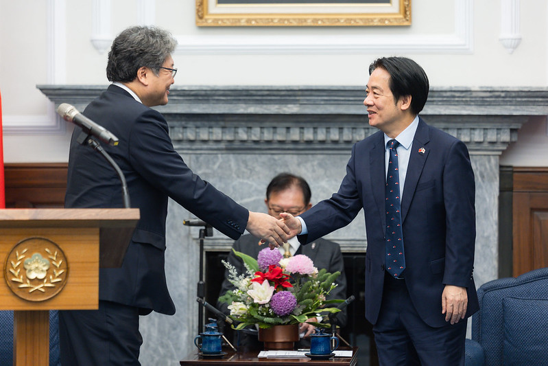 President Lai meets Japanese House of Representatives Member and LDP Executive Acting Secretary-General Hagiuda Koichi