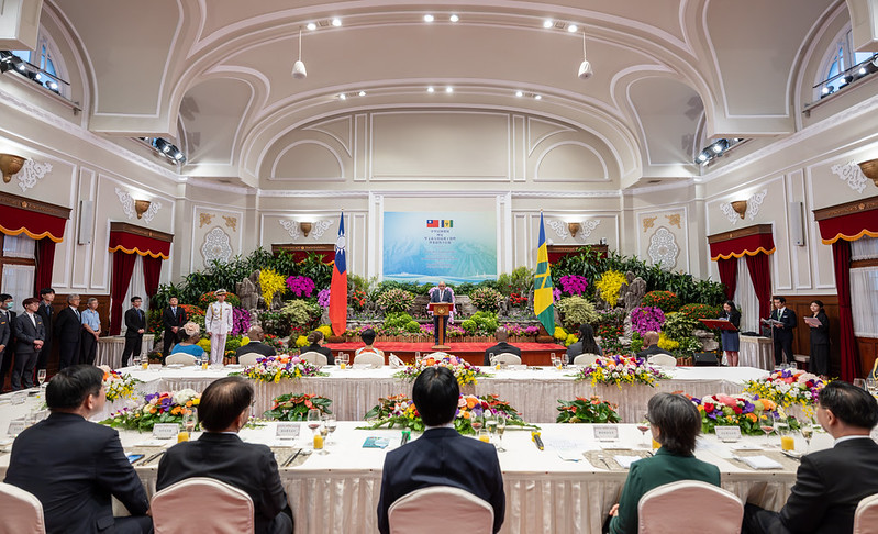 President Lai hosts state banquet for St. Vincent and the Grenadines Prime Minister Godwin Friday