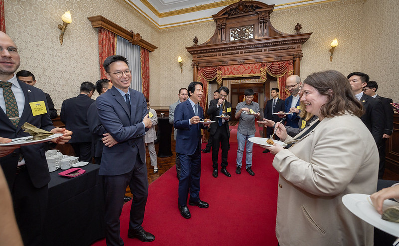 President Lai attends reception for international press corps