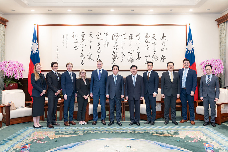 President Lai meets Brookings Institution delegation 