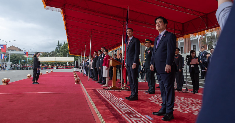 President Lai welcomes President Santiago Peña Palacios of Republic of Paraguay with military honors
 