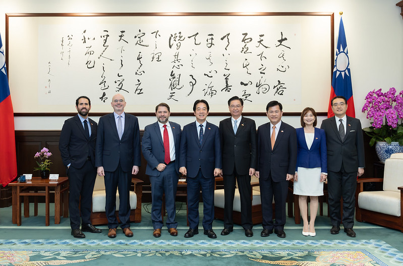 President Lai meets US delegation led by Senator Ruben Gallego
 
