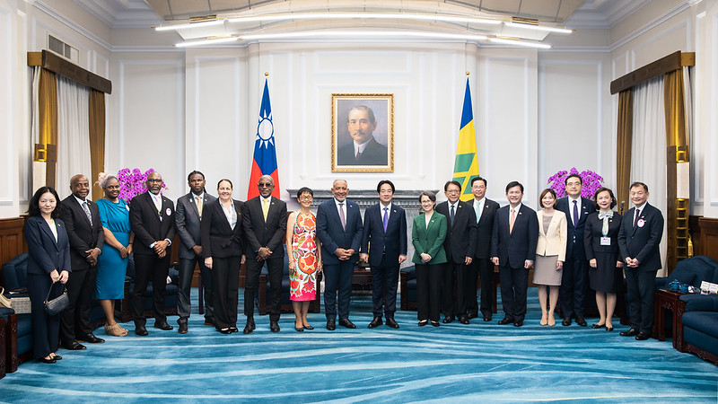 President Lai meets Prime Minister Godwin Friday of Saint Vincent and the Grenadines