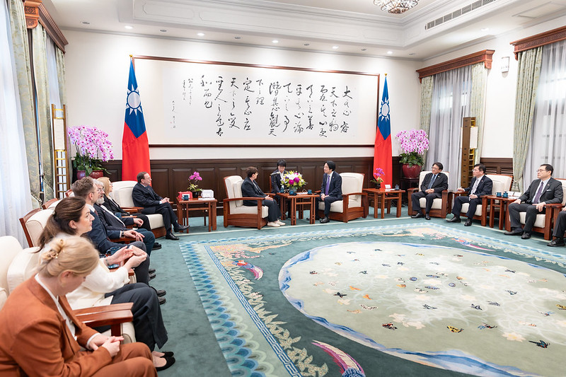President Lai meets delegation of Polish members of European Parliament’s European Conservatives and Reformists Group