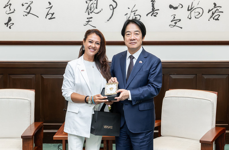 President Lai meets Italian Senate Vice President Gian Marco Centinaio.